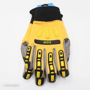 Bottom price latex coated polyester gloves work gloves