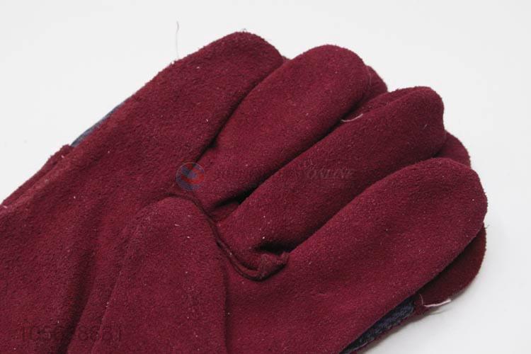 Factory wholesale protective leather driver gloves safety gloves
