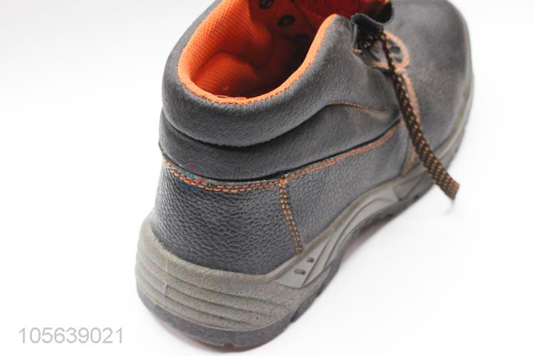 New fashionable genuine leather safety shoes with steel toe