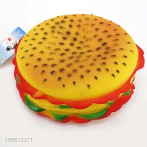 Cheap Professional Hamburger Shape Resistant To Bite Pet Squeak Toys