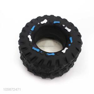 Made In China Tire Shape Resistant To Bite Pet Squeak Toys