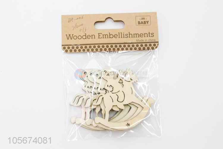 Best Price Wooden Ornaments Hanging Embellishments Set