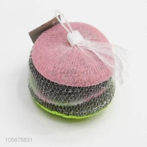 China factory custom kitchen supplies steel wire ball with cleaning <em>cloth</em>
