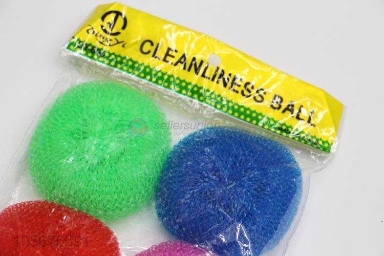 Direct factory supply strongly removal dish washing kitchen plastic mesh cleaning balls