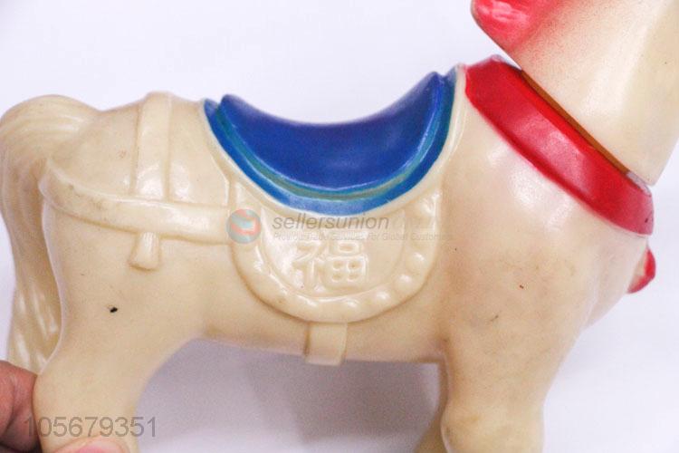Cheap wholesale horse shape dog sound toy pet rubber toy