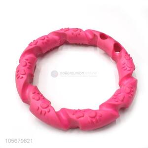 Promotional cheap durable ring circle pvc dog chew <em>toys</em> for <em>pet</em>