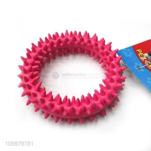 ODM factory soft non-toxic spike ring pvc dog chew toy <em>pet</em> <em>toys</em>
