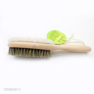 Popular Double-Side Wooden Shoes Brush With Cotton