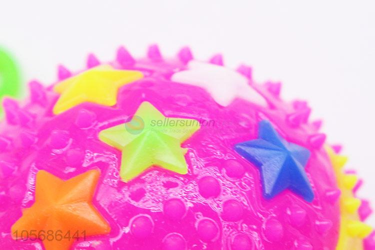 New Design Colorful Yoyo Flashing Spiky Bounce Ball Massage Ball