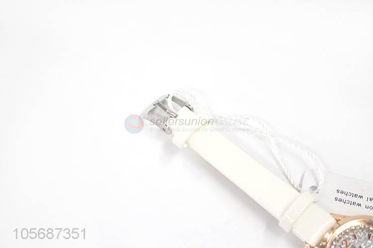 Custom Ladies Fashion Alloy Watch With Soft Watchband