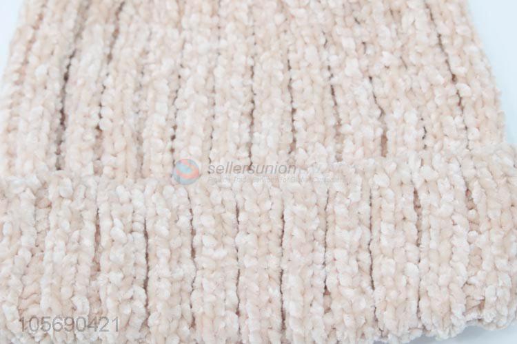 Popular Promotional Women Girls Winter Warm Knitting Hat