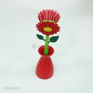 Wholesale new style flower shape plastic home cleaning brush