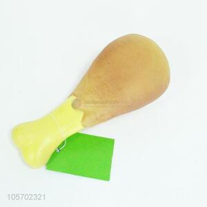 Promotional pet toy vinyl drumstick for dog