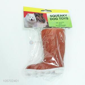 Low price squeaky dog  toy vinyl galoshes