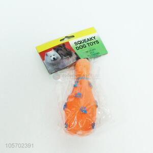 New arrival squeaky dog  toy vinyl bowling pin
