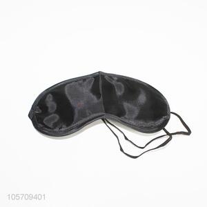 High quality black satin <em>eyeshade</em> for airline sleep