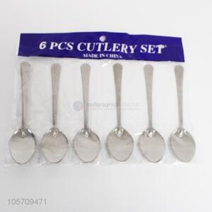 Hot sale 6pcs tableware stainless iron spoons