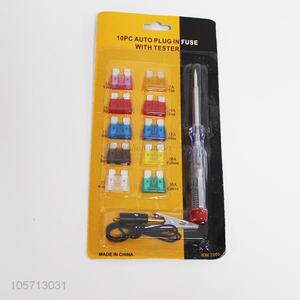 Hot Sale 10pc Auto Plug In Fuse with Tester