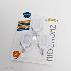 Plastic 3PC Sticky Hooks for Home Use