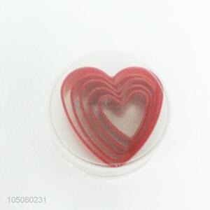 Red Heart Shape 5pcs Cake Mould