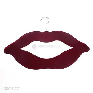 Fashion household products lip shape pile coating <em>clothes</em> rack