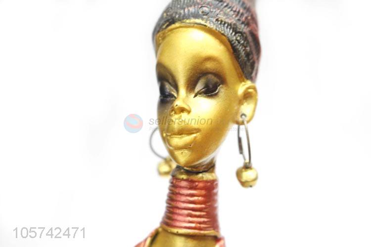 Promotional Wholesale Modern Abstract Resin Craft African Women Figurine