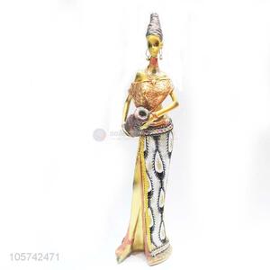 Promotional Wholesale Modern Abstract Resin Craft African Women Figurine