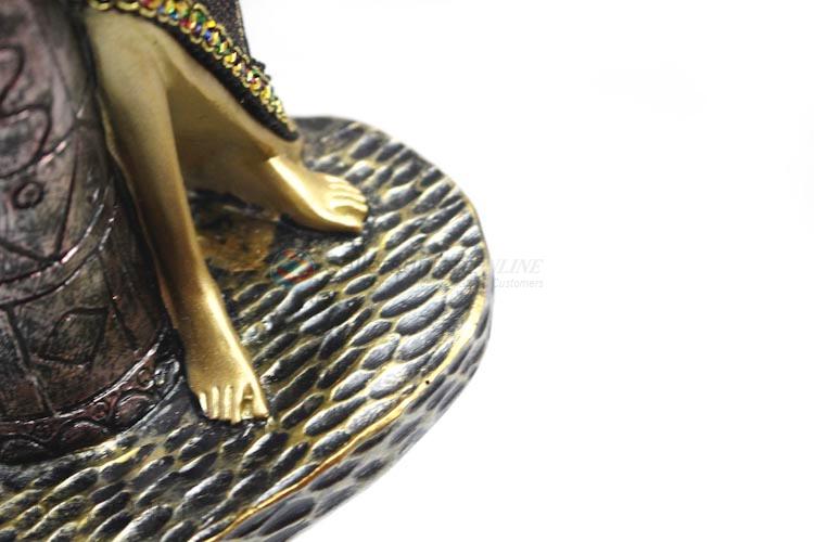 Wholesale Price Beautiful African Woman Sculpture Resin Indoor Decorative Statue