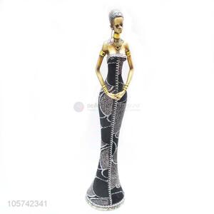 Factory Price African Woman Statue for Home Decor