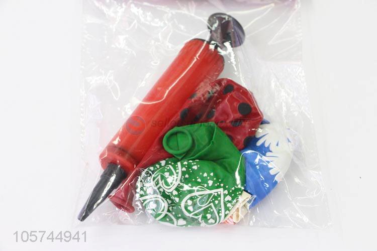 Custom Printed Latex Balloons With Air Pump Set