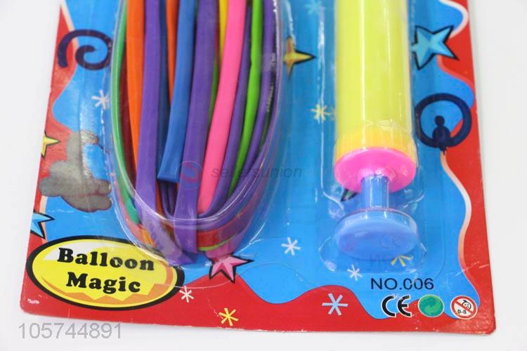 Wholesale Colorful Balloons With Hand Pumps Set