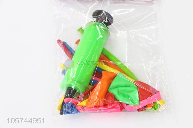 Unique Design Colorful Latex Balloons With Plastic Air Pump
