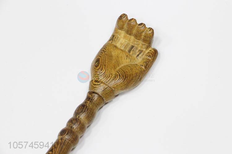 Bottom price dual-purpose wooden hammer massager with back scratcher