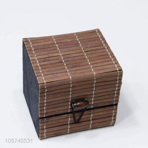 New style custom bamboo woven curtain wooden jewelery box