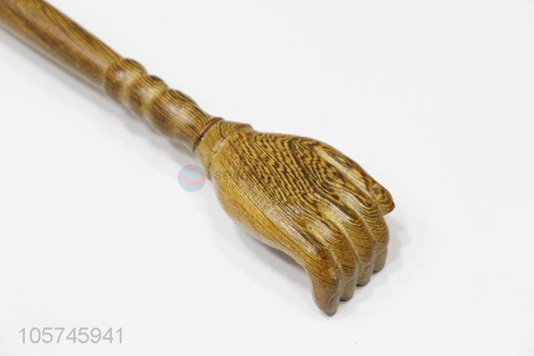 Bottom price dual-purpose wooden hammer massager with back scratcher