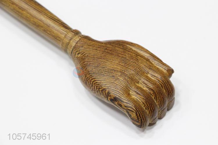 Wholesale dual-purpose wooden hammer massager with back scratcher