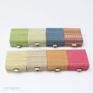 Manufacturer custom handicraft curtain bamboo wooden jewelry box