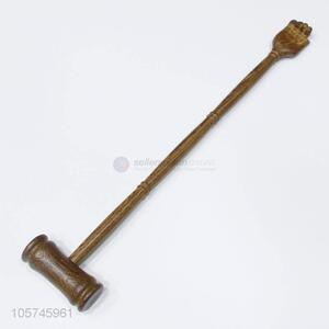 Wholesale dual-purpose wooden hammer massager with back scratcher