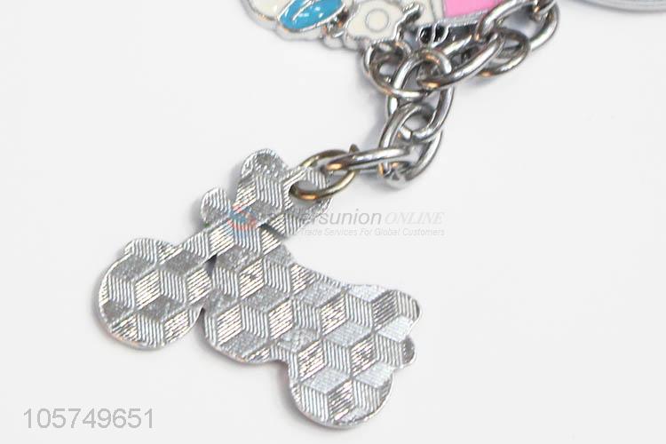 New design motorbike shape zinc alloy key chains enamel metal keyrings