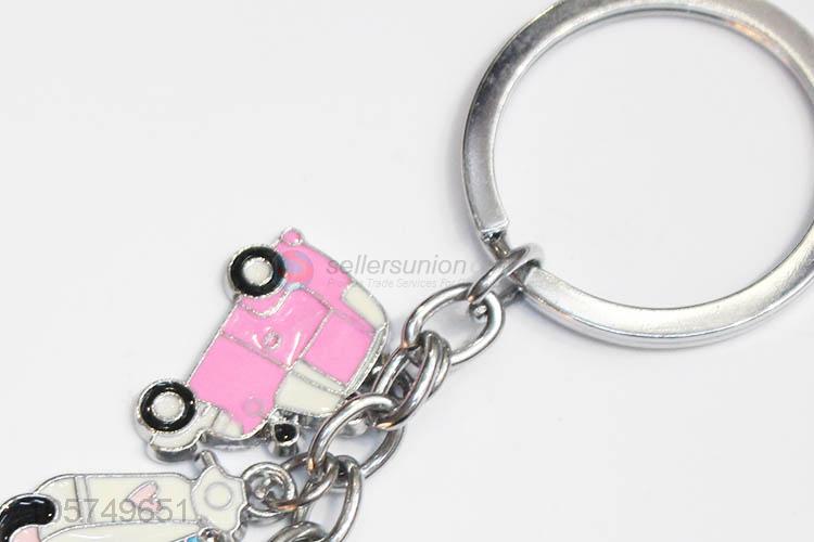 New design motorbike shape zinc alloy key chains enamel metal keyrings