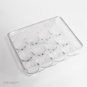 Convenient refrigerator plastic 12-egg storage box