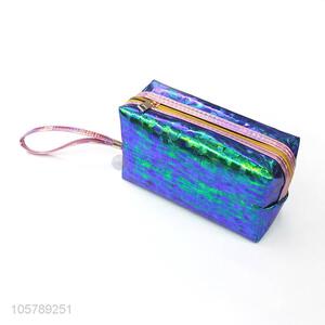 Excellent quality shiny pu leather travel bag cosmetic bag