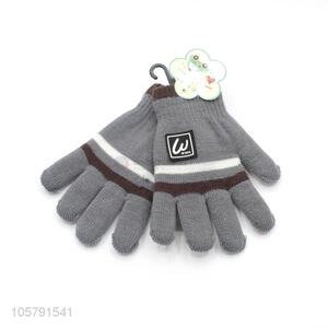 Good Sale Double-Deck Warm Gloves Five Fingers Gloves For Boy