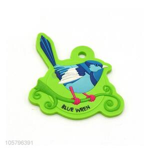 Best Quality Blue Wren Pattern Soft PVC Key Chain