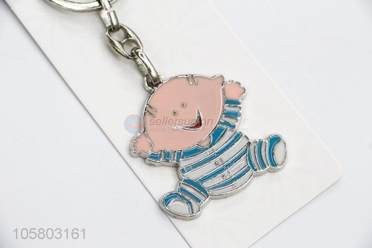 China Supply Keychain Zinc Alloy Baby Pattern Key Ring