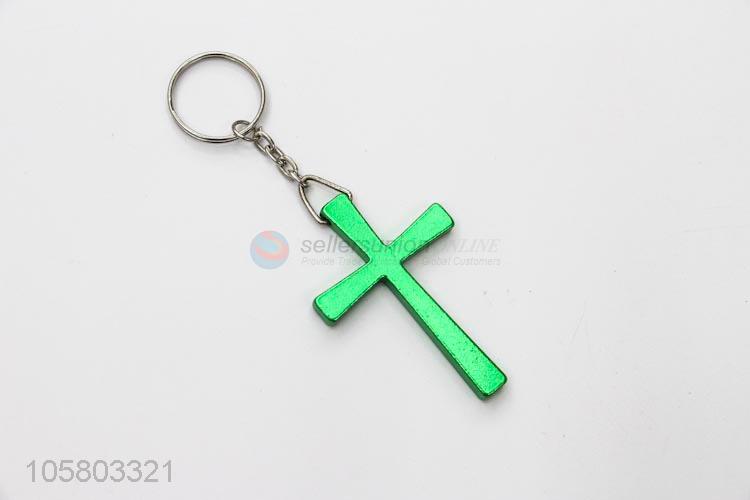 Factory Direct High Quality Cross Aluminum Key Chain