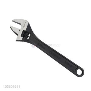 High quality adjustable wrench black finish with scale