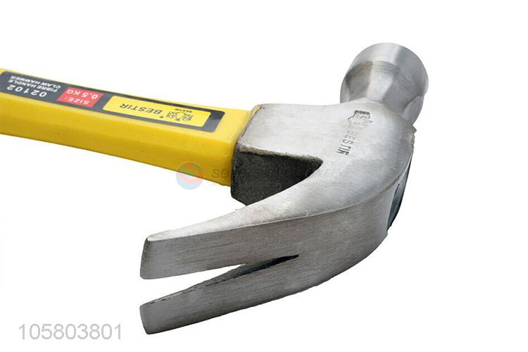 OEM factory hand tools alloy steel claw hammer with fiber handle