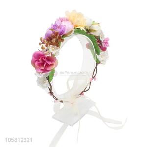 New Arrival Simulation Flower Headband Children Holiday Garland