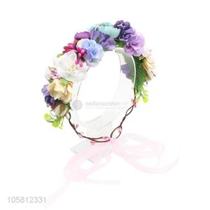 Wholesale Holiday Headband Decorative Simulation Flower Headwear